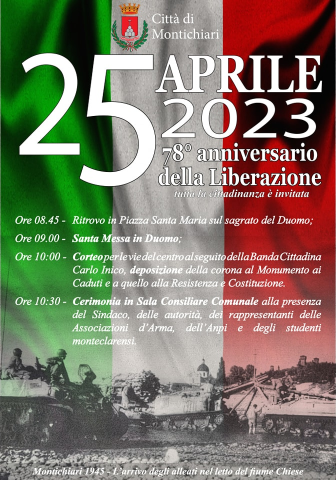 25 Aprile: le celebrazioni cittadine per la Liberazione