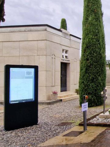Un totem informativo è attivo presso il cimitero comunale
