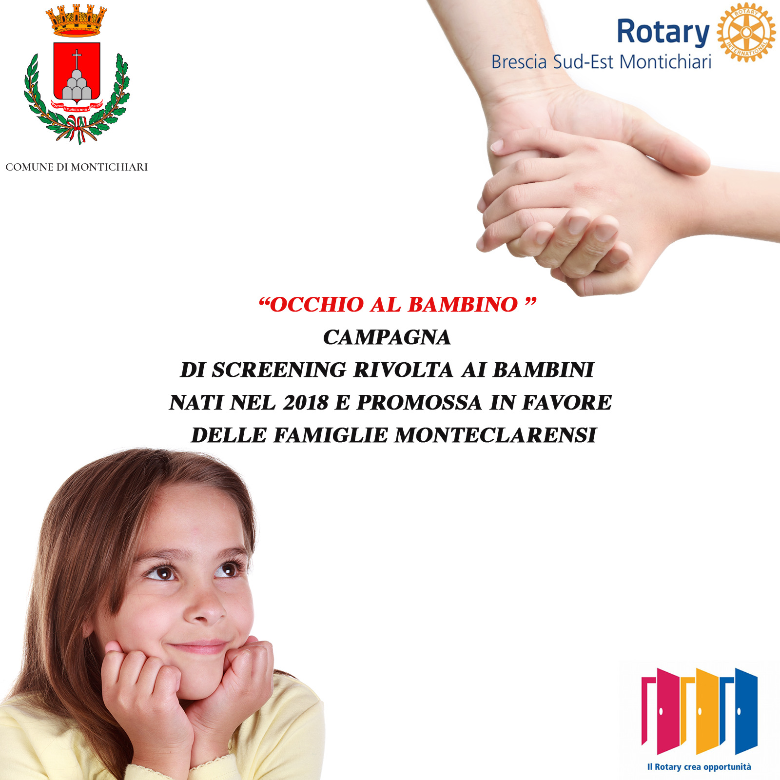Il Rotary avvia una campagna solidale per i bimbi del 2018